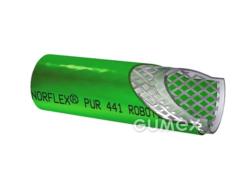 Tlaková hadice NORFLEX PUR 441 ROBOTIC, 9,4/16mm, 20bar, Pre-PUR, -35°C/+80°C, zelená